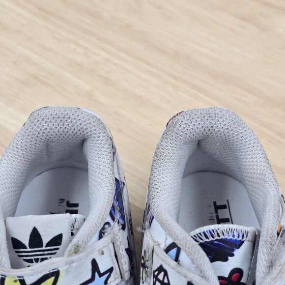 Adidas Originals Jeremy Scott Forum Low Mono I GX7177 Kids Shoes Size 9.5k - Picture 5 of 8